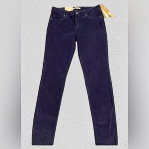 LC Lauren Conrad Deep Blue The Skinny Cord Pants